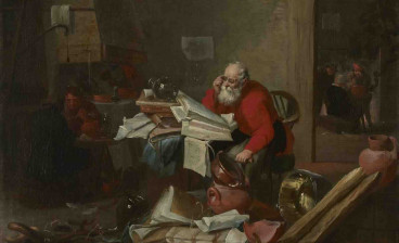 The Alchemist by Mattheus van Helmont, 1600s, oil on canvas