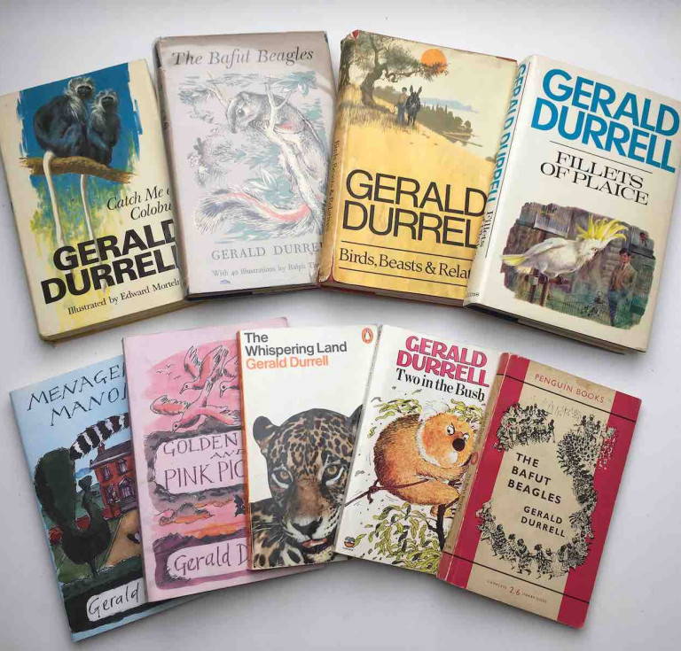 Items from the Gerald Durrell collection of Alexandra Plane